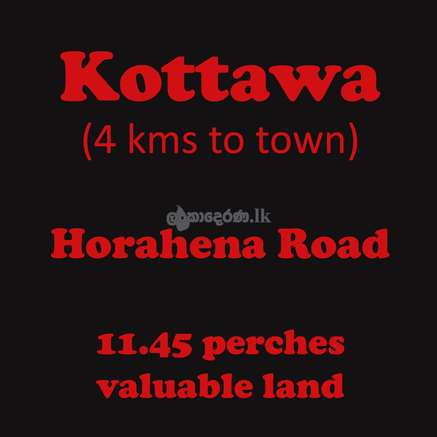 VALUABLE LAND FOR SALE IN KOTTAWA