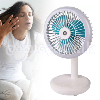 LED Light Rechargeable Portable Fan DP-7632