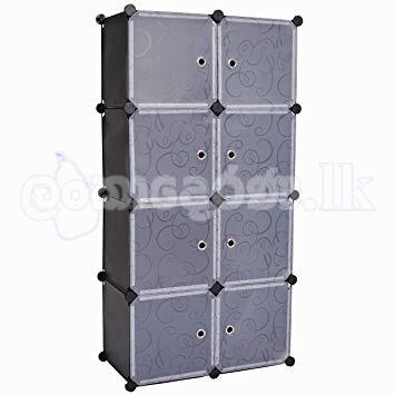 New DIY 8 Doors Cubes Wardrobe + Shoe Rack