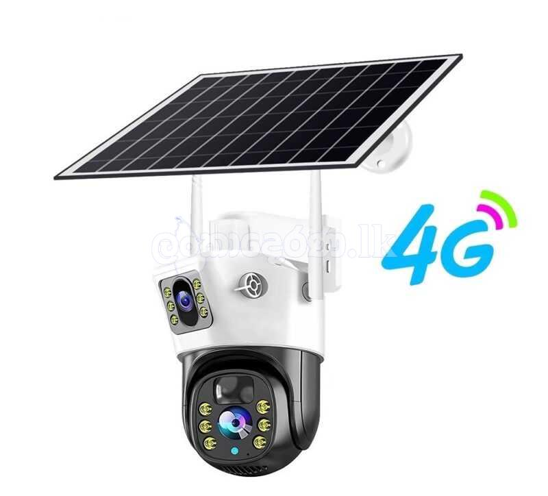 4G Dual Lens Sim Solar CCTV Camera