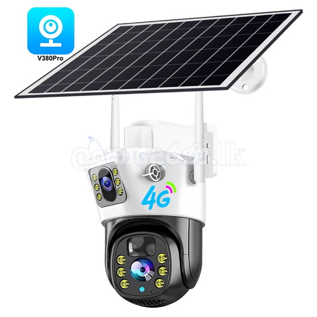 Solor power dual lens camera 4G