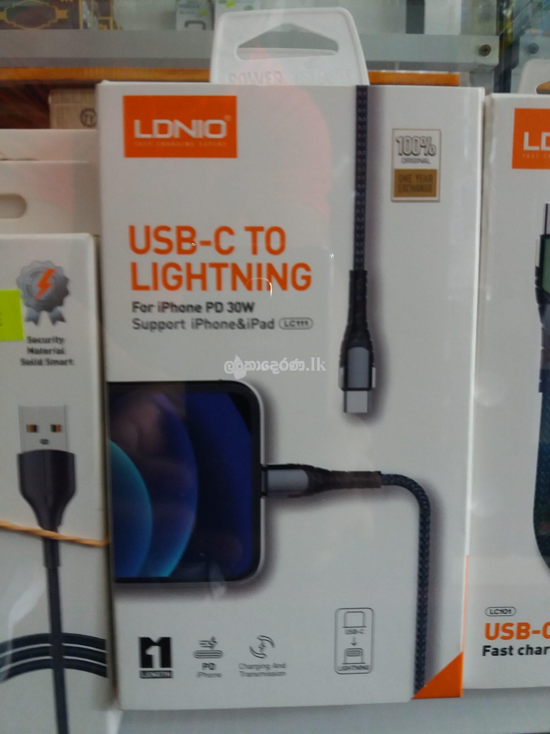 Type C to Type C and Type C to Lightning Cables