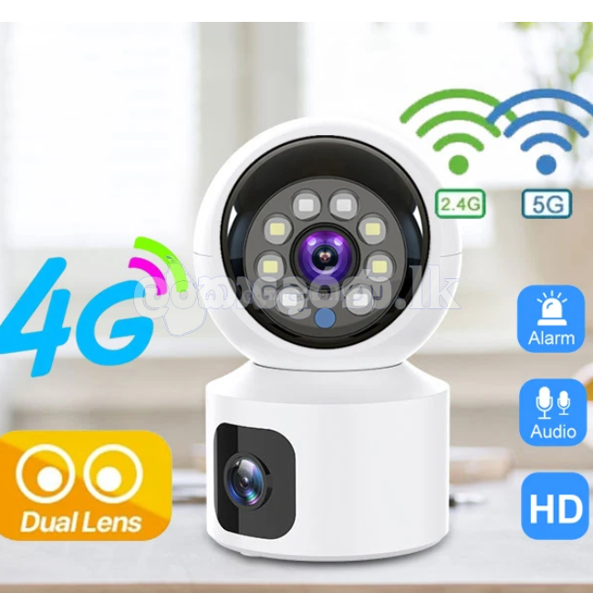 4G Indoor Dual Lens Mini IP Camera