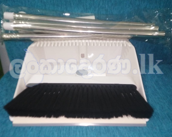 Foldable Dust Collection Tray With Broom