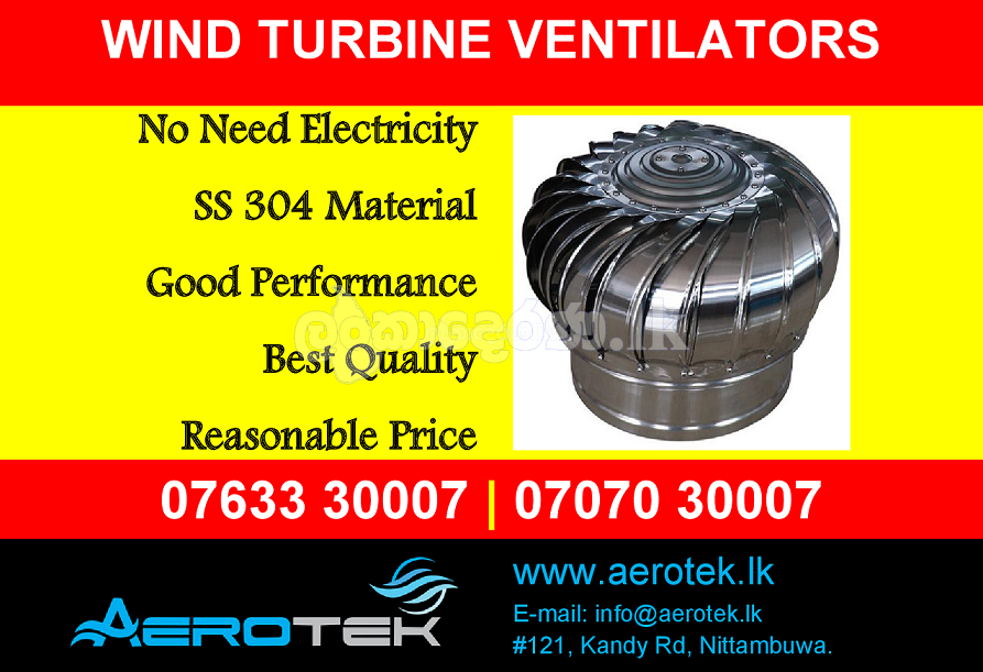 Aerotek Lanka Pvt Ltd – Ventilation Fans