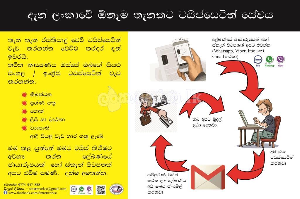Online Sinhala English Typesetting.