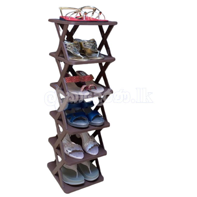 Plastic Shoe Rack – Dark Color