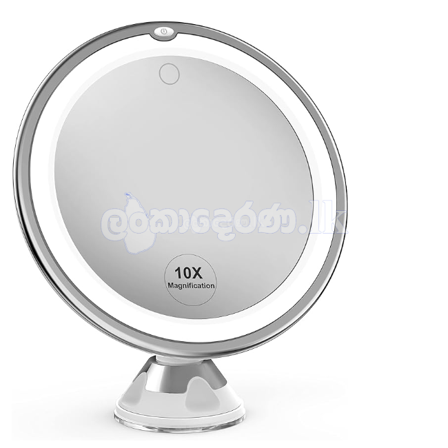 Makeup Mirror 10X with Lights, 3 Color Light