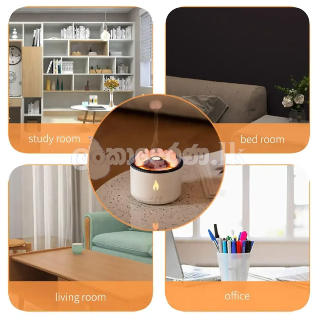 WULFY Humidifier Volcanic Flame Aroma