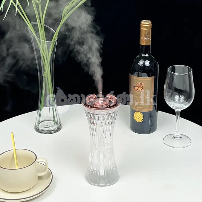 Crystal Lamp with humidifier,7 color Night Light Touch Lamp with Mist Diffuser