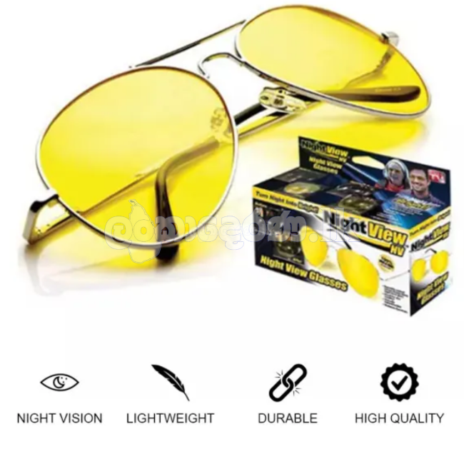 Night View Sunglass Unisex Free Size Yellow