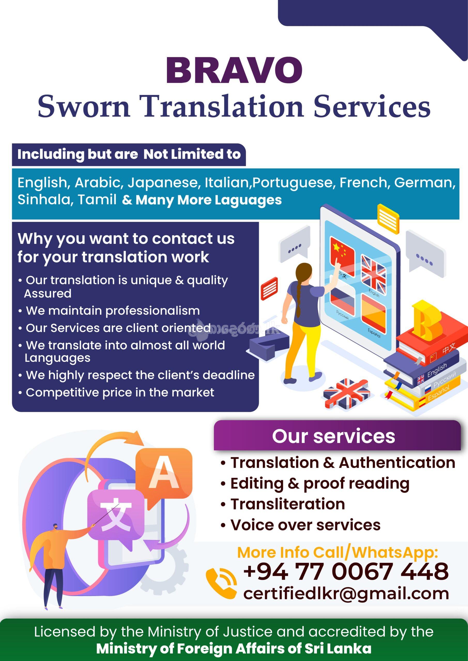 Professional Translation Services online now
