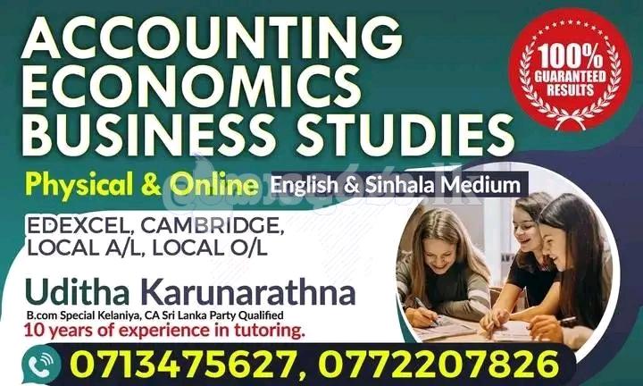 Accounting edexcel cambridge Local AL and OL commerce 2024