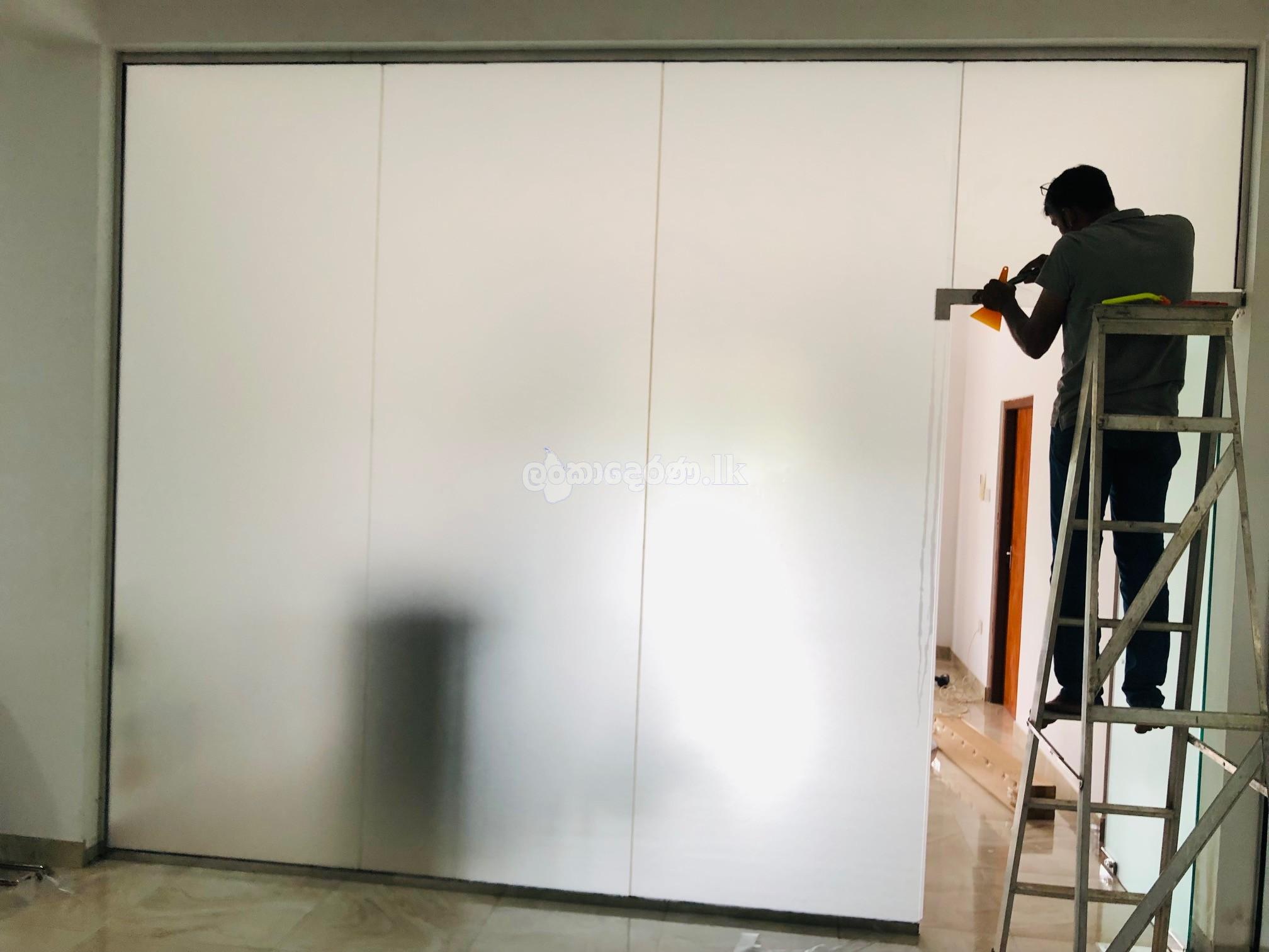 Sandblast stickers & Glass Tint service