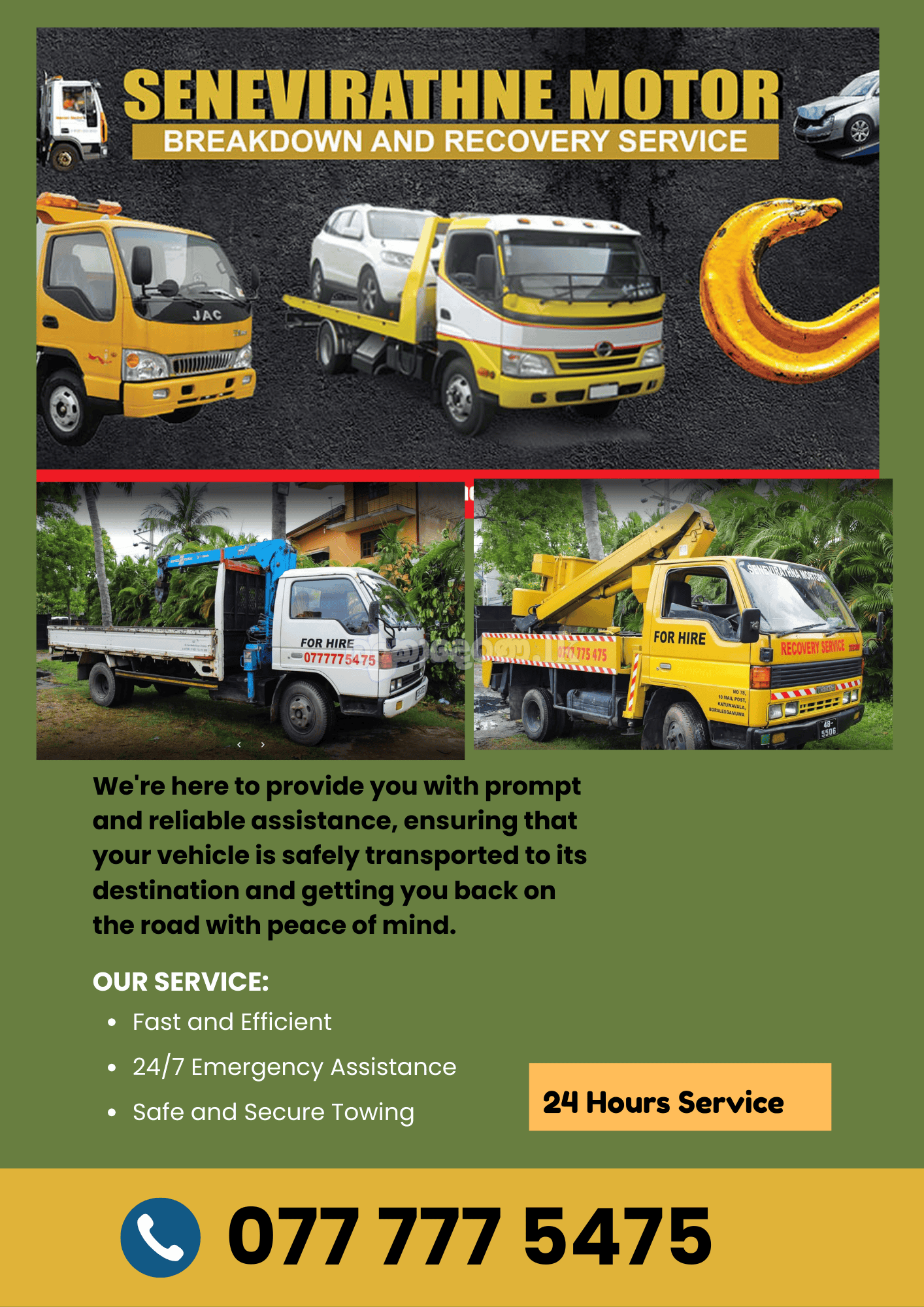 Towing Service Colombo, Piliyandala